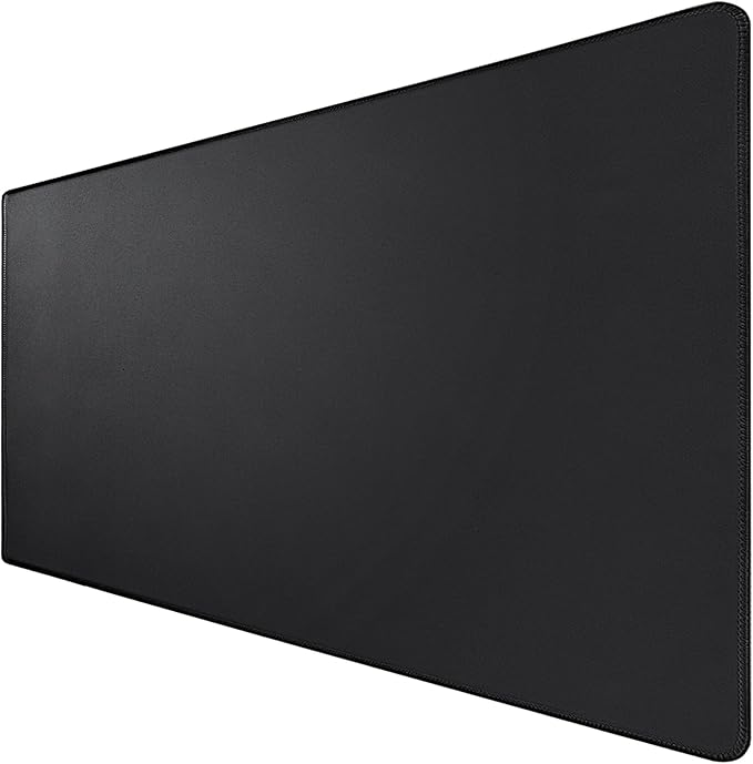 Large Mouse Pad, Desk Mat with Non-Slip Rubber Base, Waterproof Gaming Mousepad with Stitched Edges, XXL Computer Long Keyboard Mouse Mat for Gamer, Office & Home, 31.5" x 15.7", Black