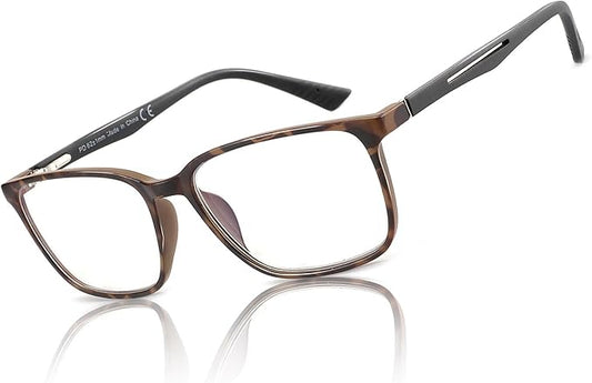 BLUEMOKY Blue Light Reading Glasses for Men???Sport Square Frame Readers, Anti Glare Computer Glasses