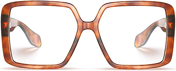 VISOONE Oversized TR90 Blue Light Blocking Glasses Fashion Accessories Non Prescription for Women Harvard