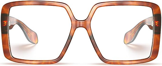 VISOONE Oversized TR90 Blue Light Blocking Glasses Fashion Accessories Non Prescription for Women Harvard