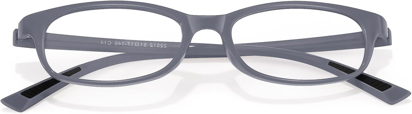 SODQW Office-Siren Blue Light Glasses for Women, Rectangle Frame, Y2K Small Eyewear, Anti Eyestrain Computer Glasses