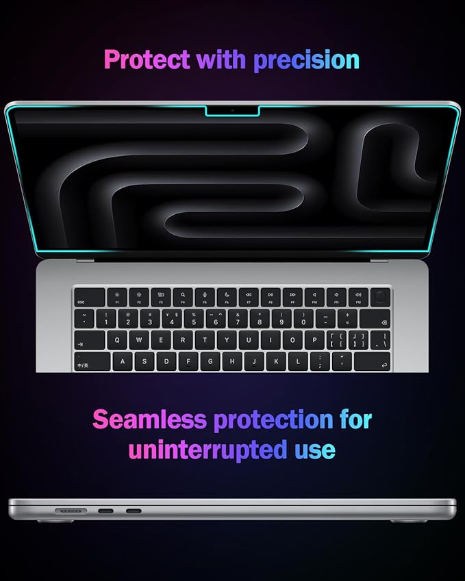 F FORITO 2-Pack Anti Blue Light Laptop Matte Screen Protector Compatible with 2023 MacBook Pro 16 inch M3 /M3 Pro /M3 Max Model A2991, Anti Glare Anti Reflection & Reduce Eye Strain