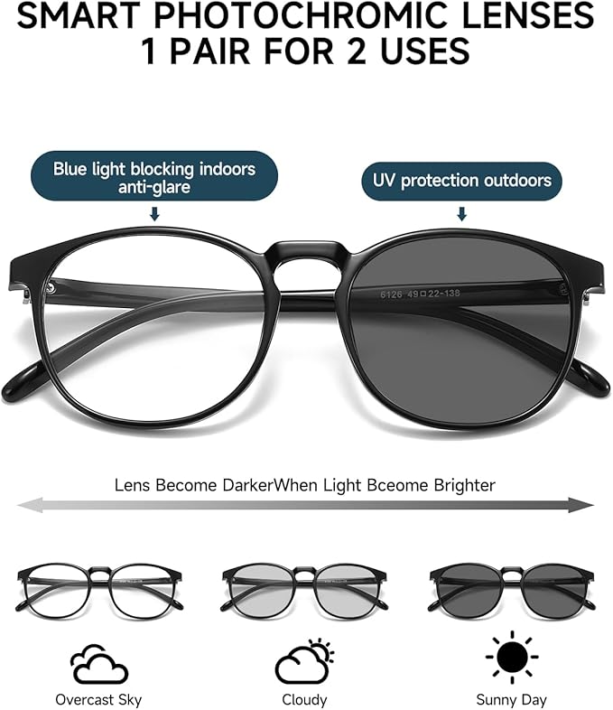 CNLO Blue Light Blocking Glasses,Computer Glasses,Anti Eyestrain, Lightweight Frame Eyeglasses,Men/Women… (Black | Anti-Blue Light Tinted Lenses)
