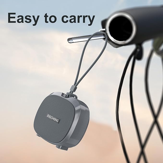 Speaker, Small Portable Bluetooth Wireless IPX5 Waterproof Shower Speaker,Loud Stereo Sound Deep Bass,TWS Paire, RGB Lights,Long Playtime for Outdoor Party, Great Gift,1PC(Gray)