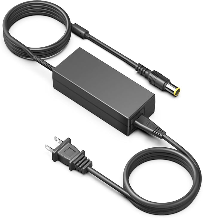 HKY 90W AC Adapter Compatible with Anker 521 Portable Power Station 256Wh Power Bank 300W (Peak 600W) Solar Generator A1720 Replacement Power Supply Cord Battery Charger