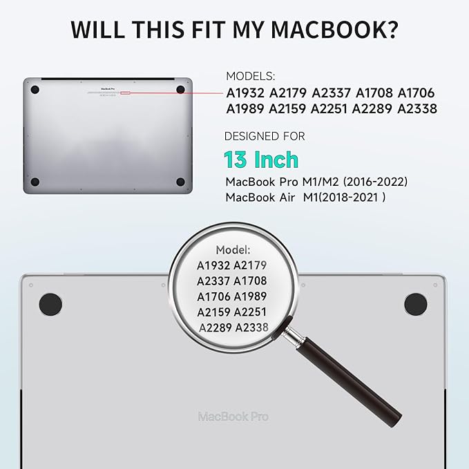 Magnetic Privacy Screen for MacBook Air/Pro 13 Inch (2016-2022, M1, M2),Removable Anti Glare Blue Light Filter for Mac 13.3In Laptop Privacy Filter Shield Protector