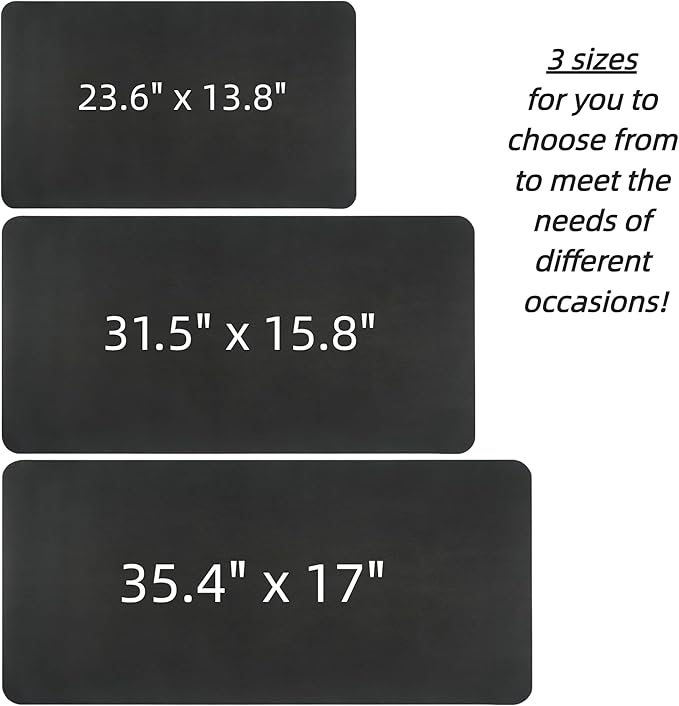 Desk Pad Mat PU Leather Non-Slip Water-Resistant Desk Matt for Desktop