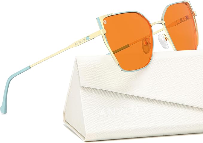 ANYLUV Blue Light Glasses for Woman Men, Womens Blue Light Blocking Glasses Computer Glasses Anti Eyestrain