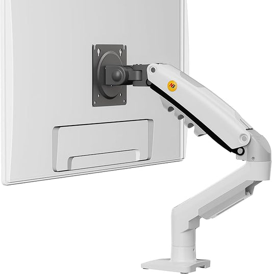 Monitor Mount,Fits 17-30" or Bigger Computer Monitors(Within 19.8lbs), Adjustable Stand with Tilt Rotation Swivel Function, Desk Mount F80 Series (White)