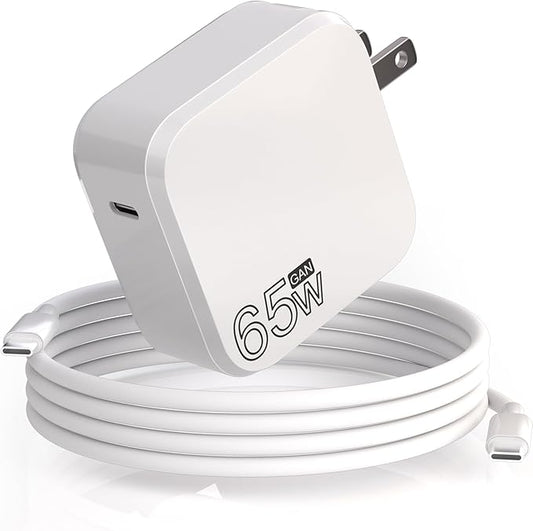 65W/45W GaN Fast Charger Compatible With Samsung Galaxy Book Pro, Pro 360, NP950QDB NP930QDB NP935QDC NP950XDB NP930XDB 15.6”13.3 and Notebook 7/9 series,USB C Cable for Laptop Charger