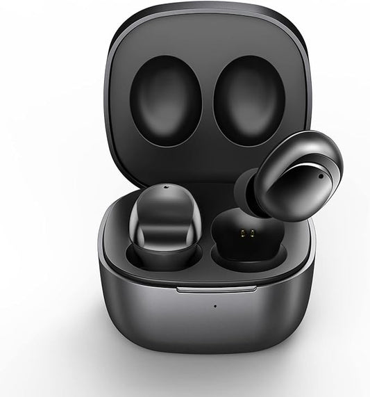 ELOVEN Wireless Earbuds Deep Bass Stereo Sound Bluetooth Earbuds 120H True Wireless Headphones with Ear Caps (S/M/L) for Samsung S26/S25/S24/S23/S22 Ultra Z Flip 5/4/3/Fold 5/4 iPhone 16/15/14 Black