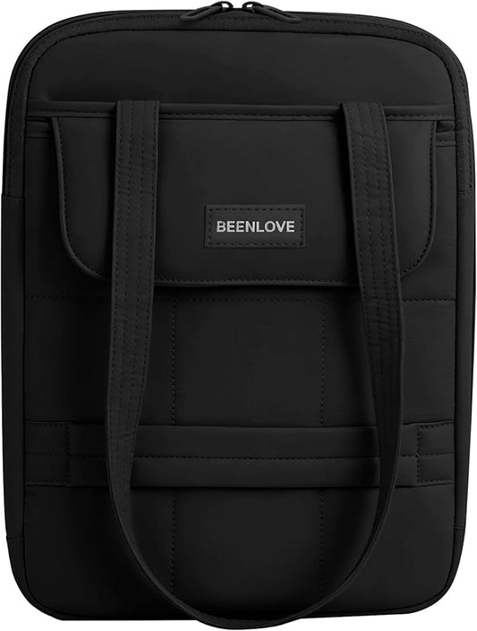 Laptop Bag 13-14 Inch, 360° Protective Puffy Laptop Sleeve, Laptop Case Compatible with MacBook Air 13.6 M5 M4 M3 M2 M1/Neo/Pro 13/14,HP Dell ASUS Lenovo, Black | 14.37"x10.24"x1.38"