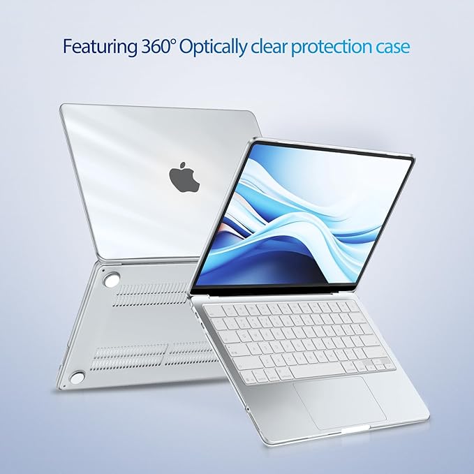 MOSISO Compatible with MacBook Neo Case 13 inch 2026 Release Model A3404 with A18 Pro Chip, Ultra-Thin Protective Crystal Hard Shell Case&Keyboard Cover&Screen Protector, Clear