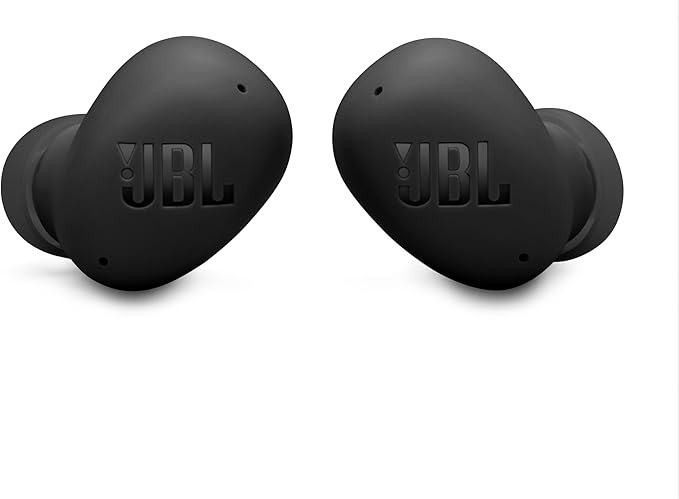 JBL Vibe Buds 2 - True Wireless Noise Cancelling Earbuds with JBL Pure Bass Sound & Smart Ambient technology, 4mics for crisp, clear calls, up to 40Hrs of Playback, IP54 Dust & Water resistant (Black)
