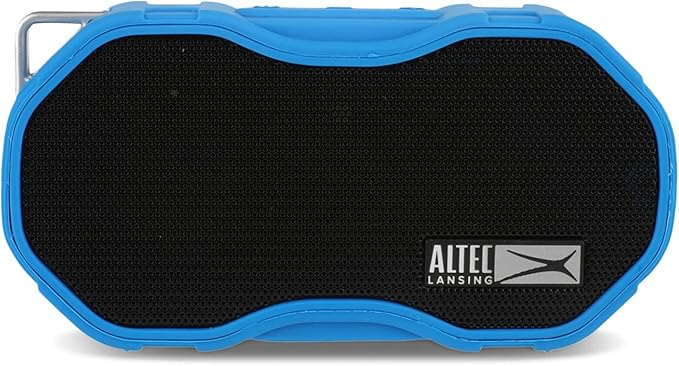 Altec Lansing Baby Boom XL - Waterproof Bluetooth Speaker, Wireless & Portable Speaker for Travel & Outdoor Use, Deep Bass & Loud Sound, 1 Pack, Blue