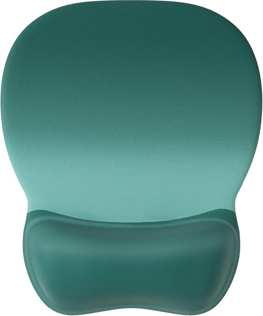 MROCO Ergonomic Mouse Pad with Gel Wrist Rest, Smooth Wrist Support Surface, Non-Slip PU Base for Pain Relief, Comfortable Mousepad for Computer, Laptop, Office & Home, 9.4 x 8.1 in, Green Gradient