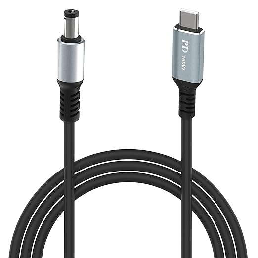 Starlink Mini USB C to DC Power Cord, Type C Input to DC 20V 5A Barrel Jack Cable, Work with PD Charger and PD Power Bank Portable Starlink Mini Cable Kit for Outdoor Travel (3.3FT)