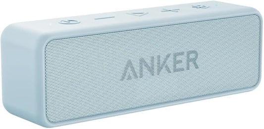 Anker Soundcore 2 Portable Bluetooth Speaker with Stereo Sound, Bluetooth 5, Bassup, IPX7 Waterproof, 24-Hour Playtime, Wireless, Speaker for Home, Outdoors, Travel