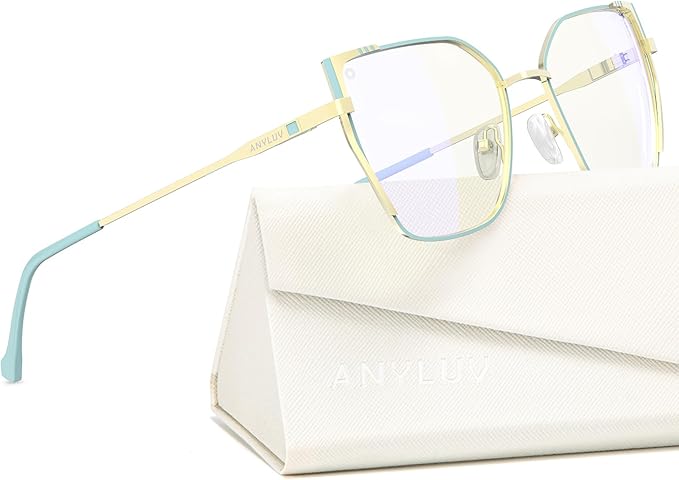 ANYLUV Blue Light Glasses for Woman Men, Womens Blue Light Blocking Glasses Computer Glasses Anti Eyestrain
