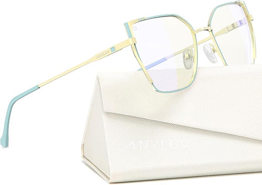 ANYLUV Blue Light Glasses for Woman Men, Womens Blue Light Blocking Glasses Computer Glasses Anti Eyestrain