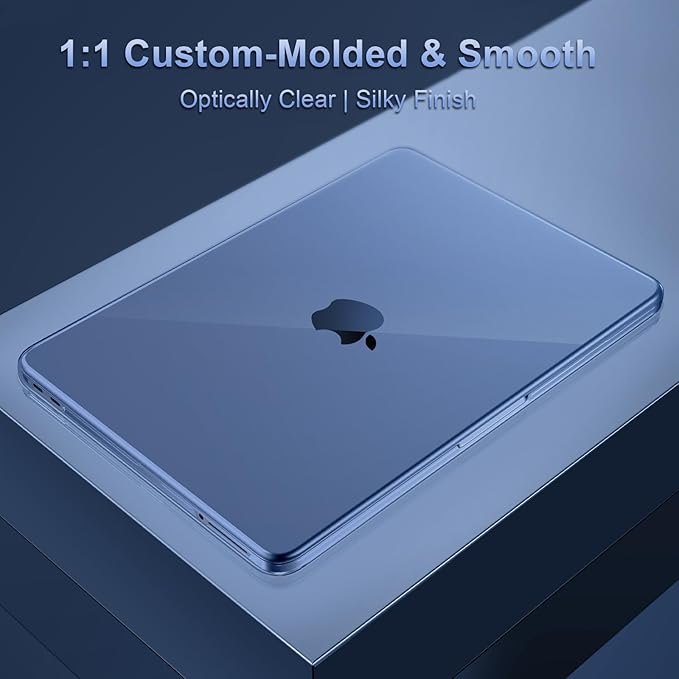 MOSISO Compatible with MacBook Neo Case 13 inch 2026 Release Model A3404 with A18 Pro Chip, Ultra-Thin Protective Crystal Hard Shell Case&Keyboard Cover&Screen Protector, Indigo