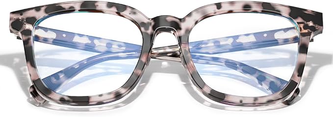 VISOONE Square Blue Light Blocking Glasses TR90 Anti Glare Computer Gaming for Women Men NOE