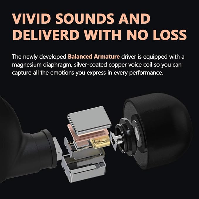 W5 Wireless Earbuds Qcalcomm Bluetooth 5.0 Headphones, 4 Mics with CVC 8.0 for Clear Call, 56H Playtime, aptX with Balanced Armature for Incredible Sound, USB-C, Best TWS for Home Offcie
