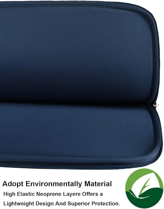 Laptop Sleeve Case 15.6 Inch,Resistant Neoprene Laptop Sleeve/Notebook Computer Pocket Case/Tablet Briefcase Carrying Bag, Dark Blue