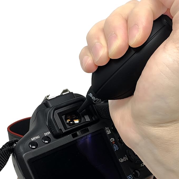 UES Camera Air Blower Dust Blaster for DSLR, SLR, Mirrorless Camera Lens & Sensor Cleaning | Premium Rubber Squeeze Bulb Dust Pump for Keyboards, Watches, Coffee Grinders & Electronics - Black - Image 9