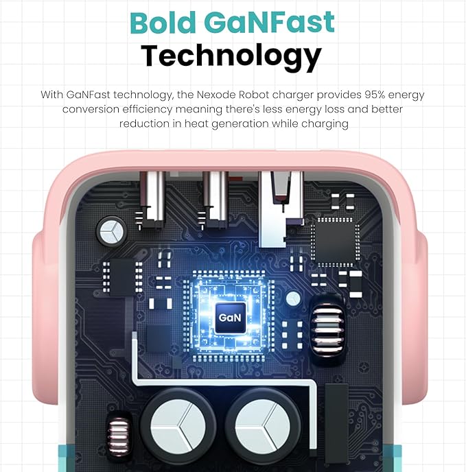 UGREEN Uno 65W USB C Charger Block, 3-Port GaN Charger Fast Charging for iPhone 17, Gifts for Women, for MacBook Pro/Air/Neo, XPS, Galaxy S26/S25, Pixel, Steam Deck, ROG Ally, Pink Blue