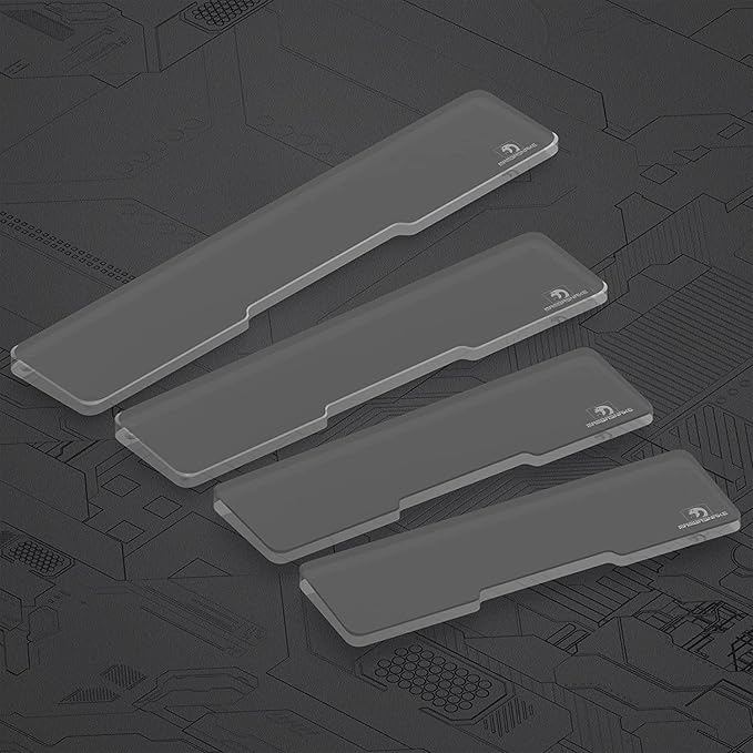 SELORSS Acrylic Keyboard Wrist Rest - Compact 60% Keyboard- Mechanical Keyboards Ergonomic Palm Rest for Computer Keyboard,Anti-Slip Base,Wrist Pad for Laptop,Office & Home-Easy Typing