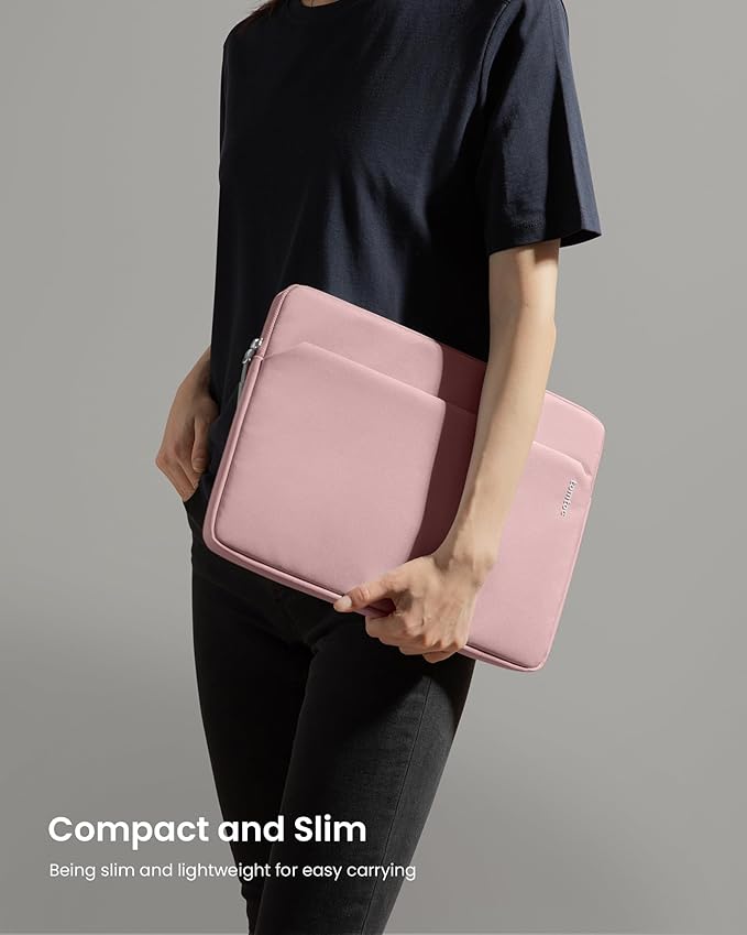 tomtoc Slim Laptop Sleeve for 14-inch MacBook Pro M5/M4/M3/M2/M1 Pro/Max 2026-2021, Water-Resistant Protective Case for 13.8 Inch Surface Laptop AI PC, Accessory Bag