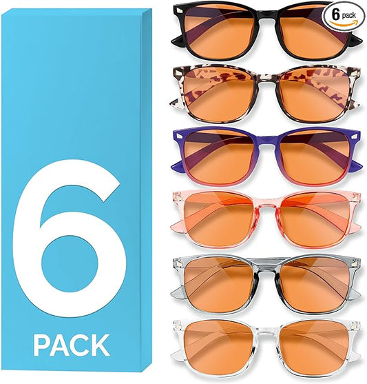 MIGSIR Blue Light Blocking Glasses for Computer Gaming, Fashion Fake Helps Reduce Screen Fatigue Eyeglasses for Women Men