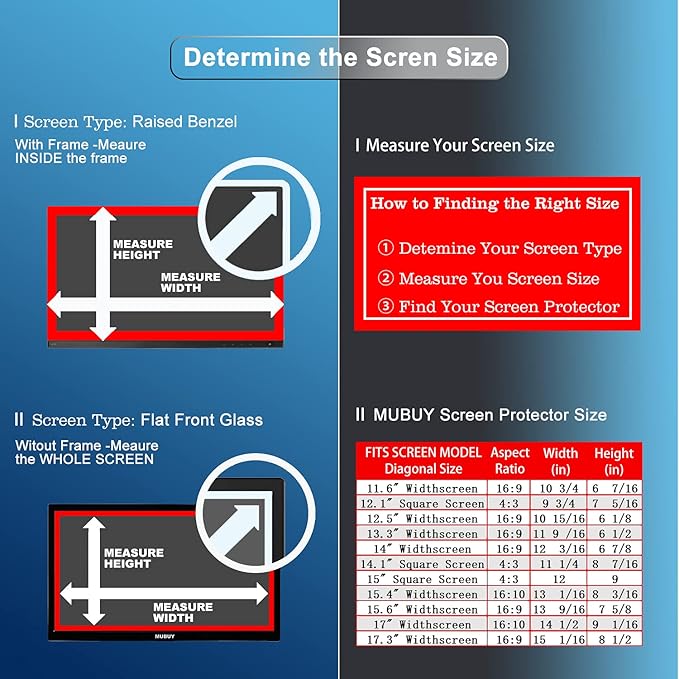 2 Pack 17.3" Laptop Screen Protector for HP/Dell/Asus/Samsung/Lenovo/Acer/MSI/Sony/LG/Razer Blade/Alienware 17.3 inch Laptop (16:9 Aspect), High Definition Anti-Scratch Clear Shield