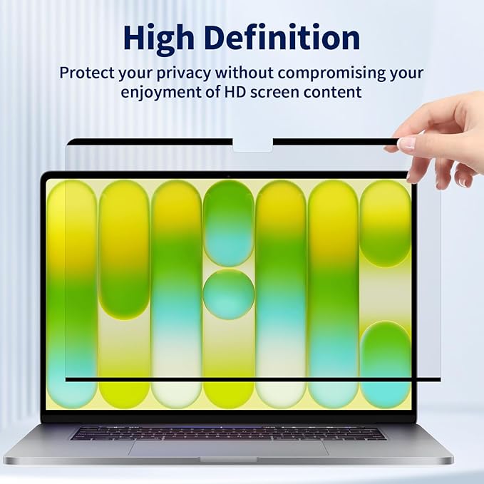Magnetic Privacy Screen for 2026 MacBook Neo 13-Inch, Removable Matte Laptop Privacy Screen Shield Anti Glare Blue Light Filter - Anti-Spy for Mac Neo A18 Pro Chip