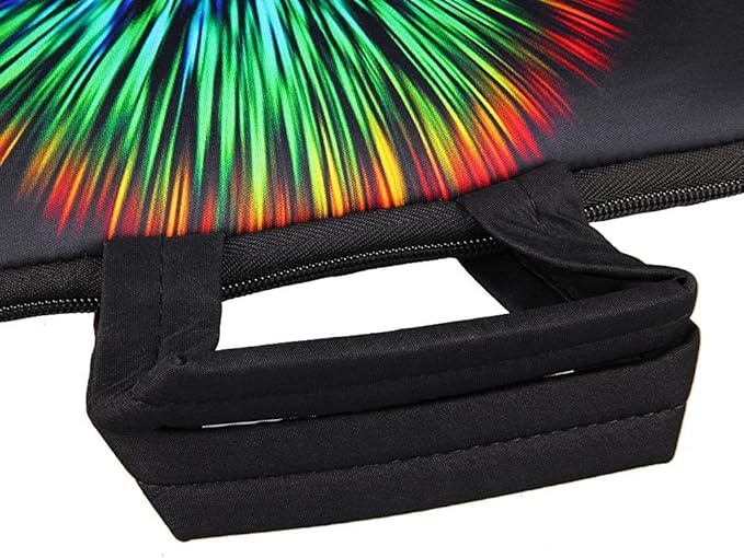 LSS 17-17.3" Laptop Sleeve Bag Compatible with Acer, Asus, Dell, HP, Sony, MacBook and More | Carrying Case Pouch w/Handle & Adjustable Shoulder Strap,Hedgehog