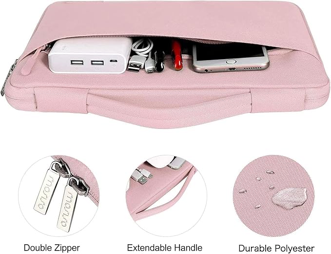 MOSISO Compatible with MacBook Pro 13 inch Case M2 2026, 2025, 2024-2016 A2338 M1 A2251 A2289 A2159 A1989 A1708 A1706, Plastic Hard Case&Bag&Keyboard Skin&Webcam Cover&Screen Protector, Rose Quartz