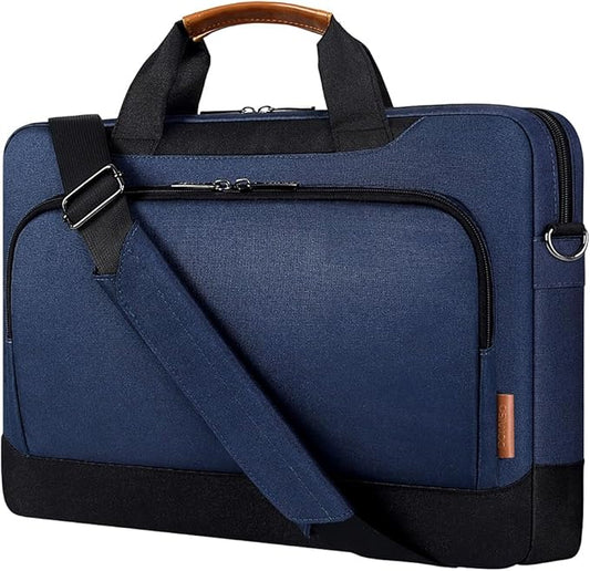 DOMISO 13.5-14 Inch Laptop Bag Business Briefcase Notebook Carrying Case Shoulderbag for MacBook Pro 14 Inch 2021 Model A2442 with M1 Pro/ M1 Max Chip & Touch ID,Blue