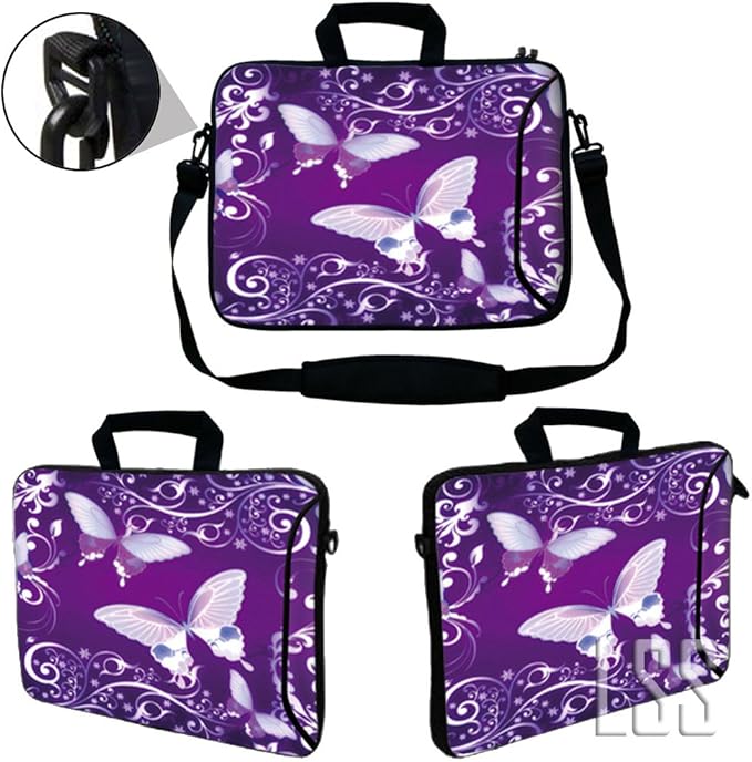 LSS 13.3 inch Laptop Sleeve Bag Notebook with Extra Side Pocket, Soft Carrying Handle & Removable Shoulder Strap for 12" 12.1" 13" 13.3" Apple MacBook Air, GW, Acer, Aspire Asus, Dell, HP, Sony, T