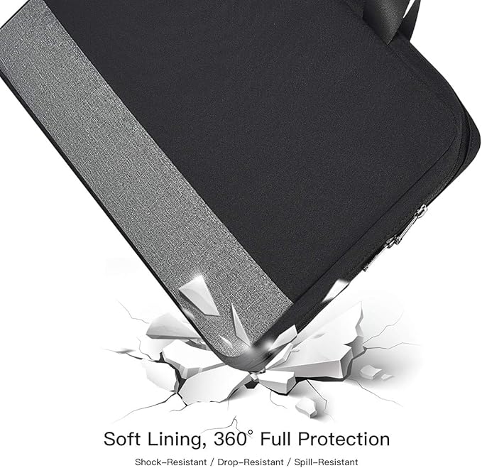 17.3 Inch Laptop Bag, Men Women Business Briefcase with Organizer for HP Envy 17/Pavilion 17/OMEN 17, Dell G3 G7 17.3/Inspiron 17, Acer Aspire 17, Lenovo Ideapad 330 17, MSI GS75 GF75 17.3 Case,Black