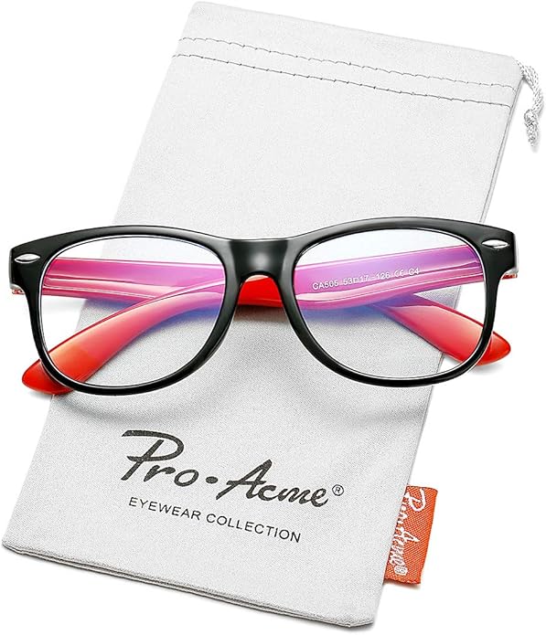 Pro Acme Blue Light Blocking Glasses for Kids - Boys & Girls Unbreakable Frame (3-12 Years)