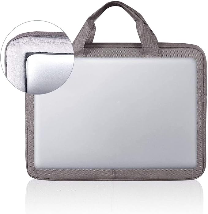LANDICI Laptop Bag Carrying Case 15.6 Inch with Shoulder Strap, Slim Waterproof Computer Sleeve Cover Compatible with MacBook Pro 15/16, 15-16 Inch HP Acer Dell Lenovo ASUS Laptop, Khaki