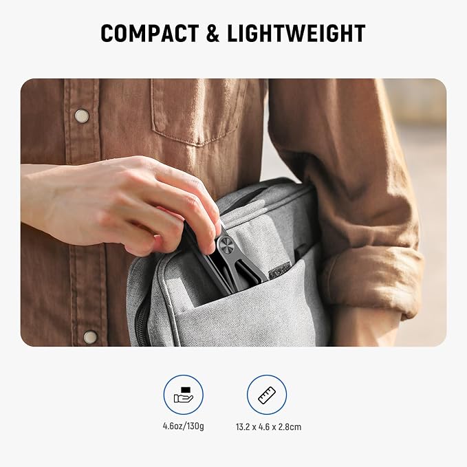NEEWER Adjustable Phone Tripod Mount with Cold Shoe 1/4" Thread 180° Tilt 360° Rotation Cleaning Cloth Phone Clamp Holder Compatible with iPhone Samsung Android Camera Cage for Video Recording, GA010 - Image 6