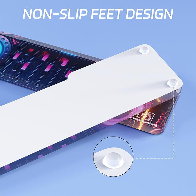 SELORSS Punk Acrylic Keyboard Wrist Rest - Compact 60% Keyboard- Mechanical Keyboards Ergonomic Palm Rest for Computer Keyboard,Anti-Slip Base,Wrist Pad for Laptop,Office & Home-Easy Typing