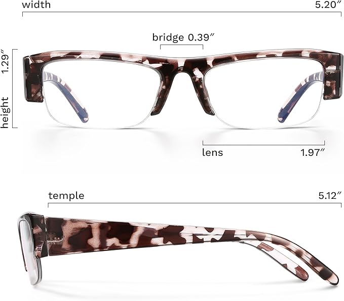 livho Retro Chic Blue Light Glasses for Woman - Early 2000s Narrow Rectangular Frame, Blue Light Blocking with Soft Case