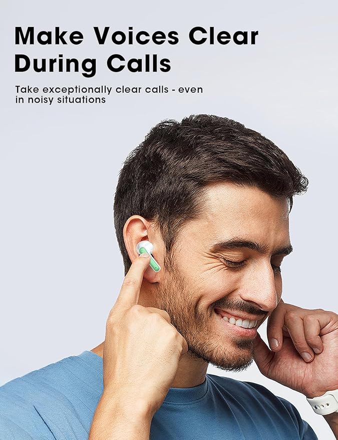 ZZU Wireless Earbuds, 2025 Ear Buds with Big Bass Stereo Sound, Lightweight Bluetooth Earbuds with 48 Hours Playtime, in-Ear Fit Earphones, IPX7, Hands-Free Calls with AI for iPhone, Android, Pad