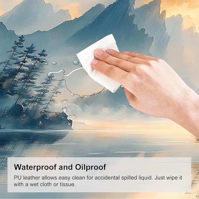 Mouse Pad, Large Anti-Slip with Stitched Edges Desk Mat Desktop Laptop Computer Desk Keyboard Mat,Table Protector Blotter Mat (Mountain, 35.4" x 15.7")