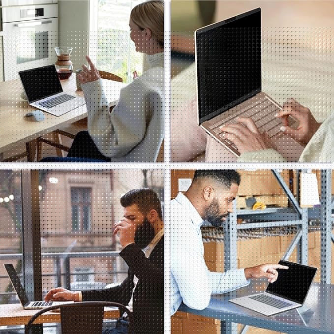 Peslv Magnetic Privacy Screen for Surface Book 3/2/1 15 Inch, Removable Anti Blue Light Glare Filter, Black Security Private Apy Block Protector