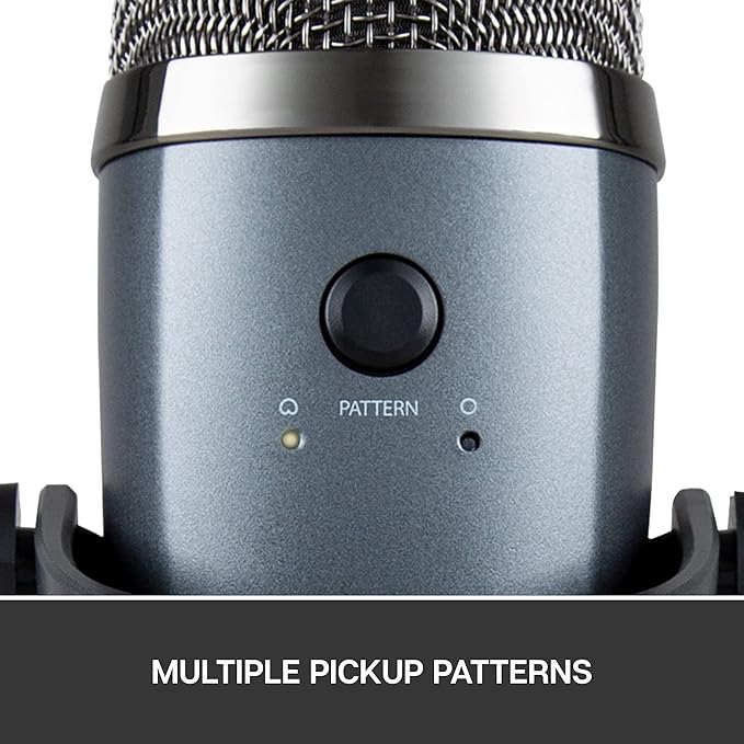 Logitech for Creators Blue Yeti Nano USB Microphone for Gaming, Streaming, Podcasting,Twitch, YouTube, Discord, Recording for PC and Mac, Plug & Play - Shadow Grey