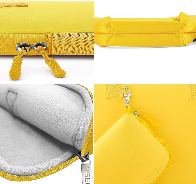 Hseok Laptop Sleeve 13.3-14 inch Case with Small Pouch, Neoprene Computer Bag Compatible with MacBook Neo/Pro 14 M5/M4/M3/M2/M1, Mac Air/Pro 13.3, XPS 14 and Most 13-14 inch Notebooks,Y02L01
